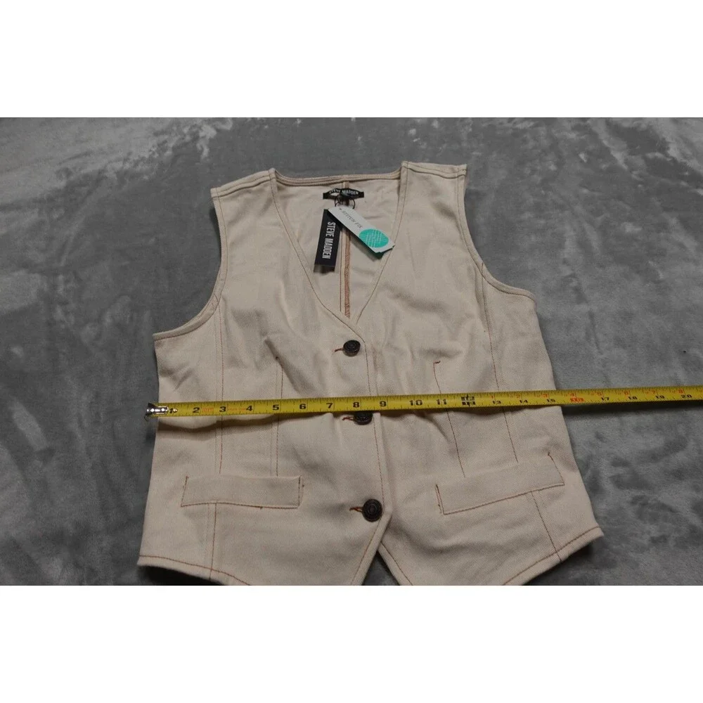 NWT Steve Madden Medium Oatmeal Beige Micky Top‎ Vest